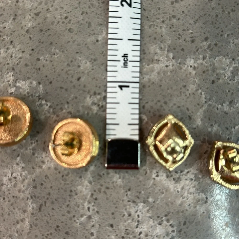 Vintage Avon Studded Earrings, Two Sets - Picture 6 of 6